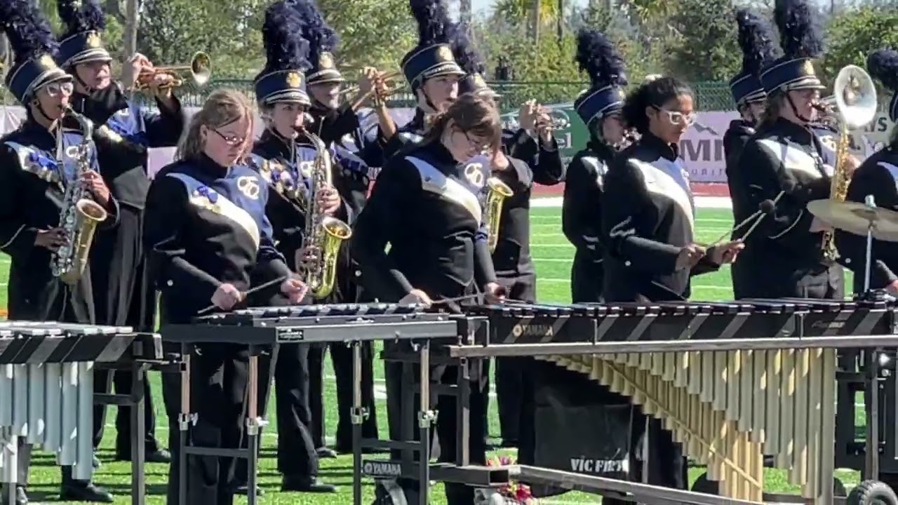 Eustis High School Golden Panthers Marching Band at the 2025 District 19 MPA