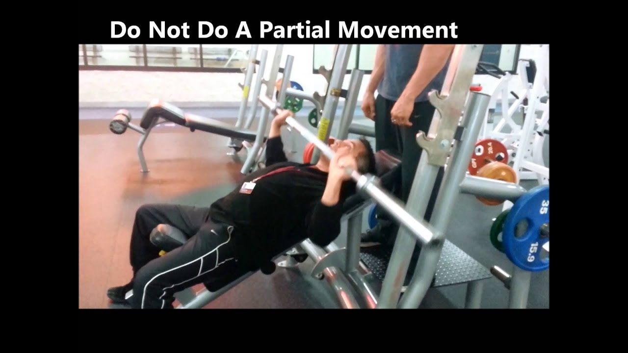 Incline Bench Press Proper Form Youtube