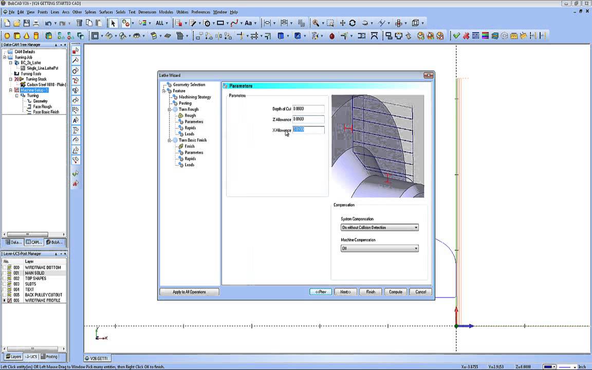 bobcad cam v24 simple part