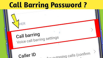 Redmi || What is the Password of Call Barring in mi xiaomi note 12 11 10 pro
