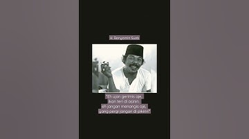 Thumbnail of eh ujan gerimis aje🤗 H. Benyamin Sueb #shorts #quotes