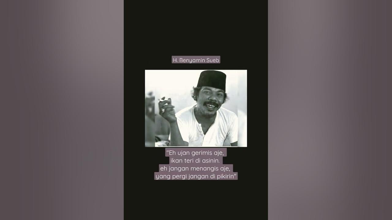 eh ujan gerimis aje🤗 H. Benyamin Sueb #shorts #quotes