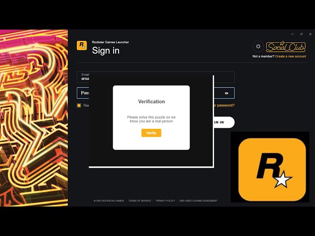 Rockstar Game Launcher sign in Verification Puzzle Issue Solved