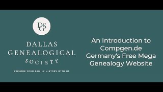 An Introduction to Compgen.de: Germany's Free Mega Genealogy Website