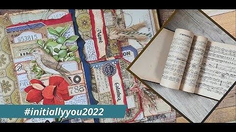 #initiallyyou2022 | Mixed Media With Marlies | Layered Ephemera + Tags