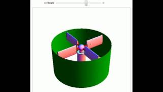 Tube Fan with Adjustable Blades