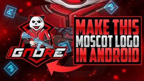 How to make amazing bgmi moscot logo on android