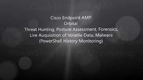 Cisco Endpoint AMP: Orbital Threat Hunting - PowerShell History Monitoring