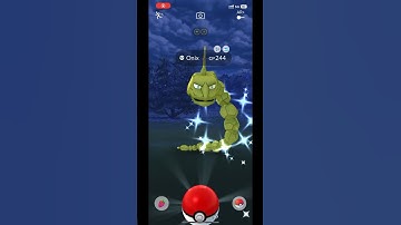✨shiny Onix during the daily incense ✨#pokemongo #shinypokemon