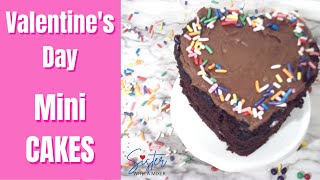 EASY Mini Chocolate Cake Hearts | Valentine's Day Treat | Sister With A Mixer