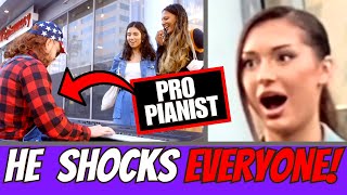 Pro Pianist Goes in Disguise - Shocks EVERYONE (Top 20 Reactions)