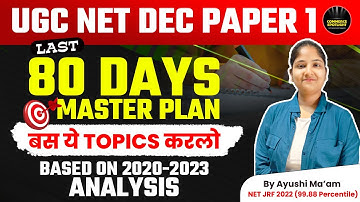Perfect Strategy to Score 80+ in UGC NET Paper 1 | UGC NET JUNE 2024 80 Days Study Plan | Ayushi Mam