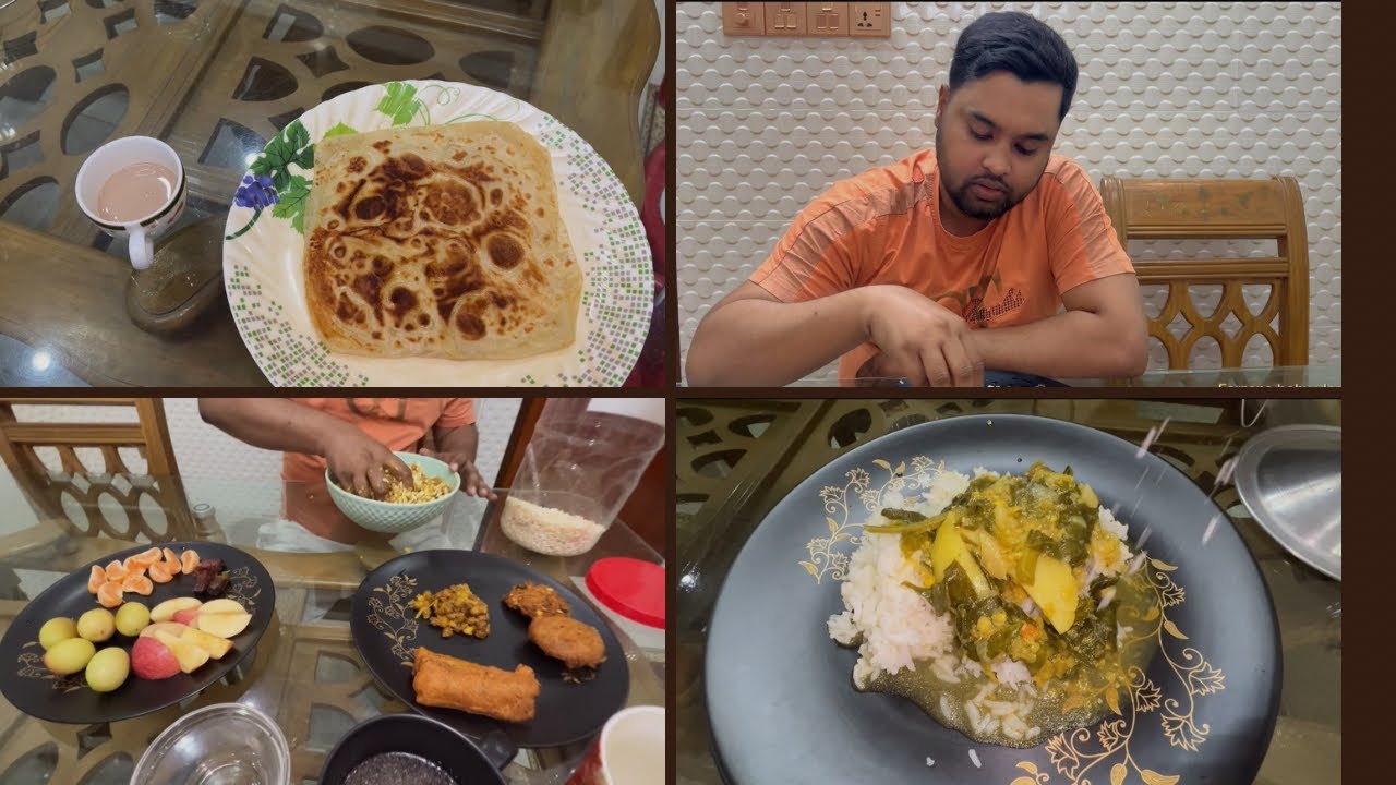 সপ্তম রোজায় মসুর ডাল দিয়ে পুঁই শাক / মুরগি ভুনা /পোলাও রান্না করলাম।Farzana boby vlogs 