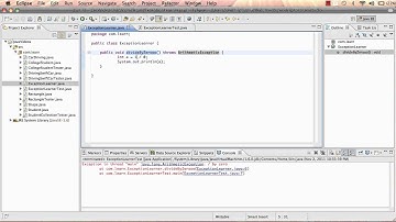 10 Exception Handling ( throws)