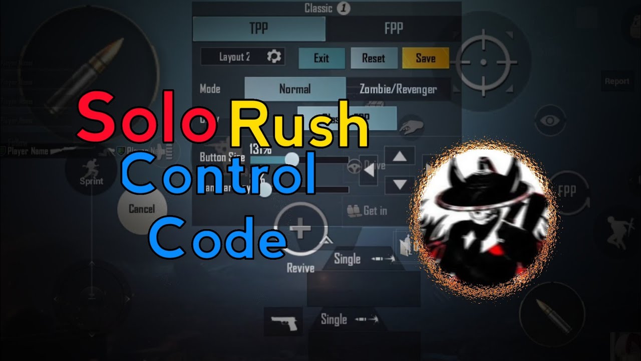 Solo Rush Control Code Pubg Mobile | Solo Rush Control Layout Code | Solo Rush Latest Control Code