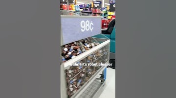 self-driving robot floor cleaner at Walmart