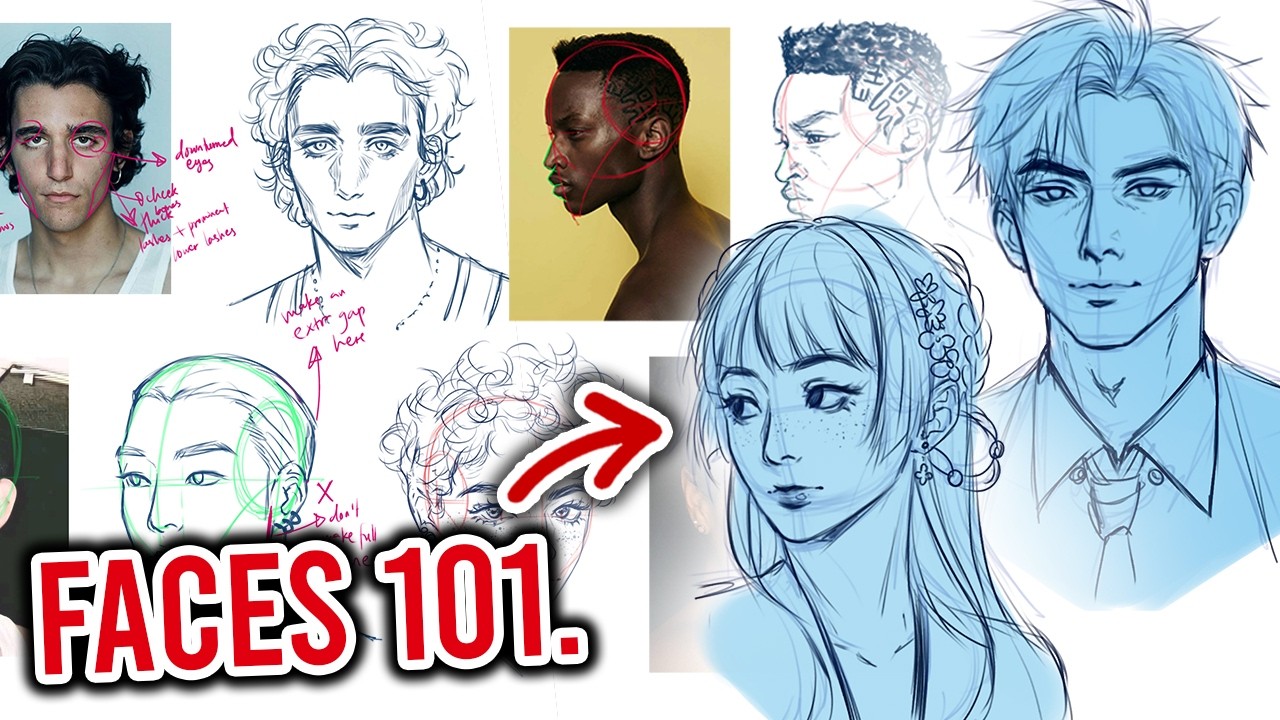 Face 101 | How I Draw Faces in Ibispaint X - YouTube