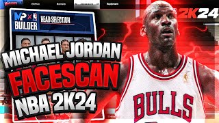 NBA 2K24 MICHAEL JORDAN FACE SCAN!! MJ FACE CREATION NBA 2K24 NEXT GEN!!