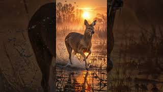 CHINESE WATER DEER: One of the strangest-looking deer in the world!  #deer #wildlife #animals