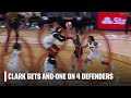 Caitlin clark gets by 4 defenders for an andone bucket   wnba on espn