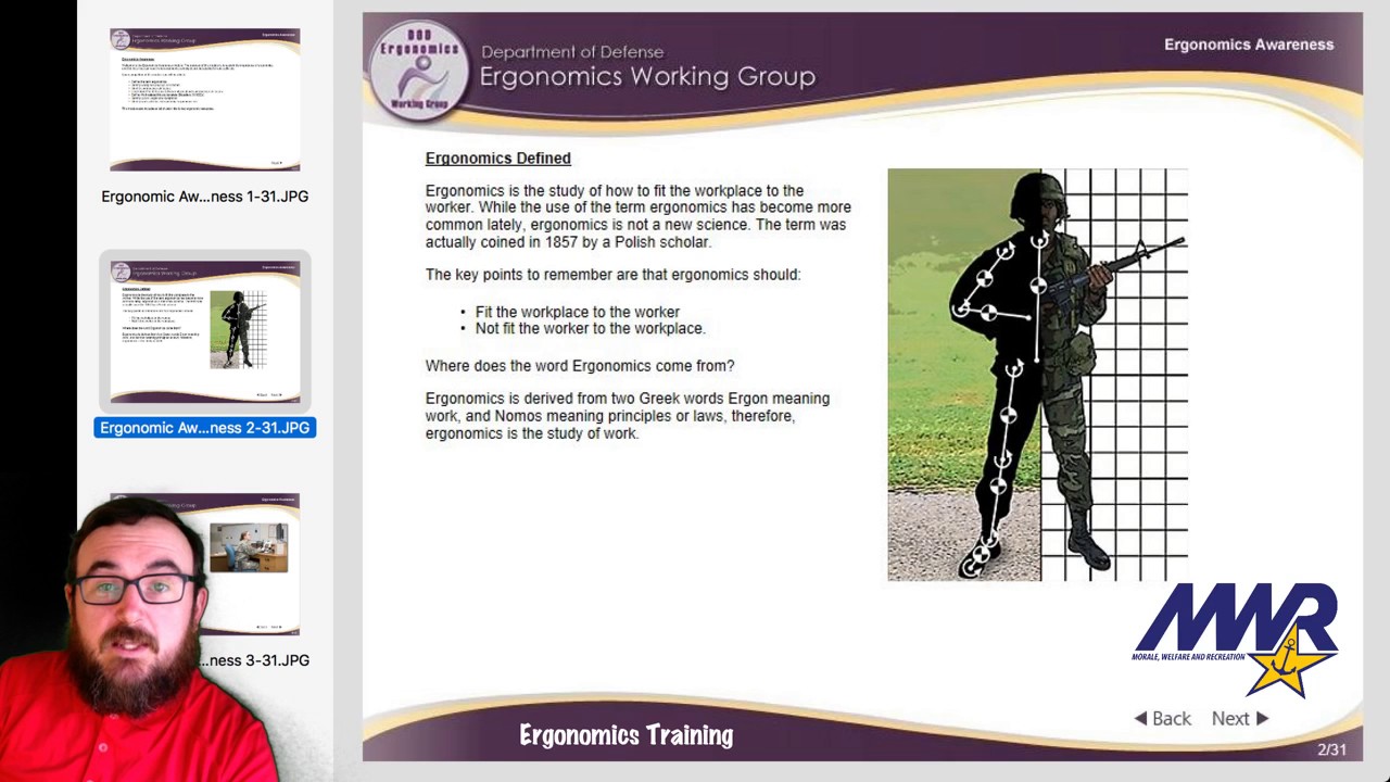 Test Ergonomics Awarness