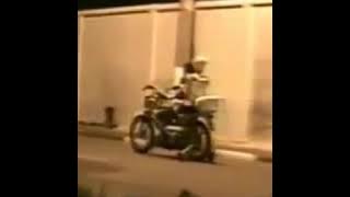 Prank tengkorak naik motor