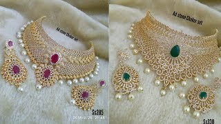 new arrival cz choker necklace designs 