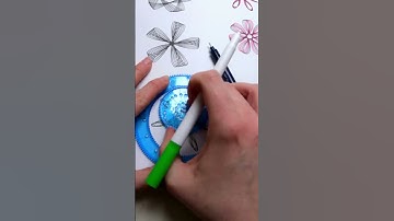 Geometry Art - Easy Spirograph Pattern #oddlysatisfying #shortswithcamilla #shorts