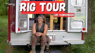 Converted Ambulance Rig Tour | Solo Female Traveler