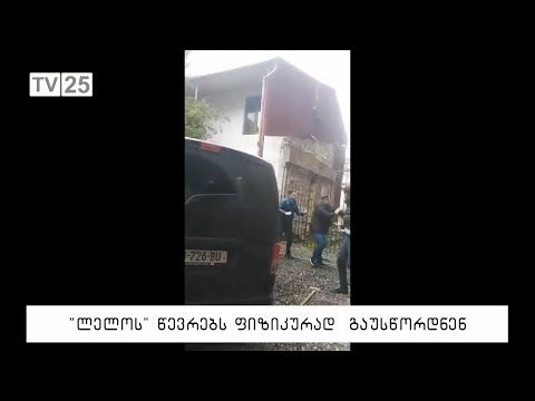 \"ლელოს\" წევრებს ფიზიკურად გაუსწორდნენ