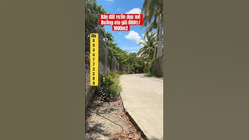 Bán vườn sapoche đẹp mê đường oto giá chỉ 800tr/1000m2 thôi alo 🌷🌹 0944773589 #batdongsan #bds