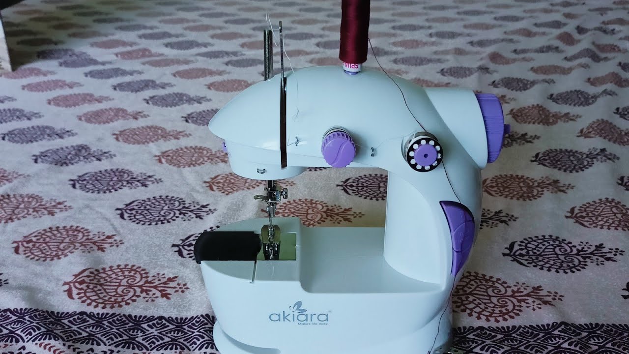 How to Operate a Portable Mini Sewing Machine FHSM 505 - NEX Sewing Machine  