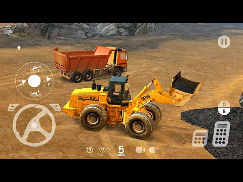 Gerçekçi Kepçe Operatörü ve Kamyon Oyunu || Heavy Machines & Mining Simulator -   Android Gameplay
