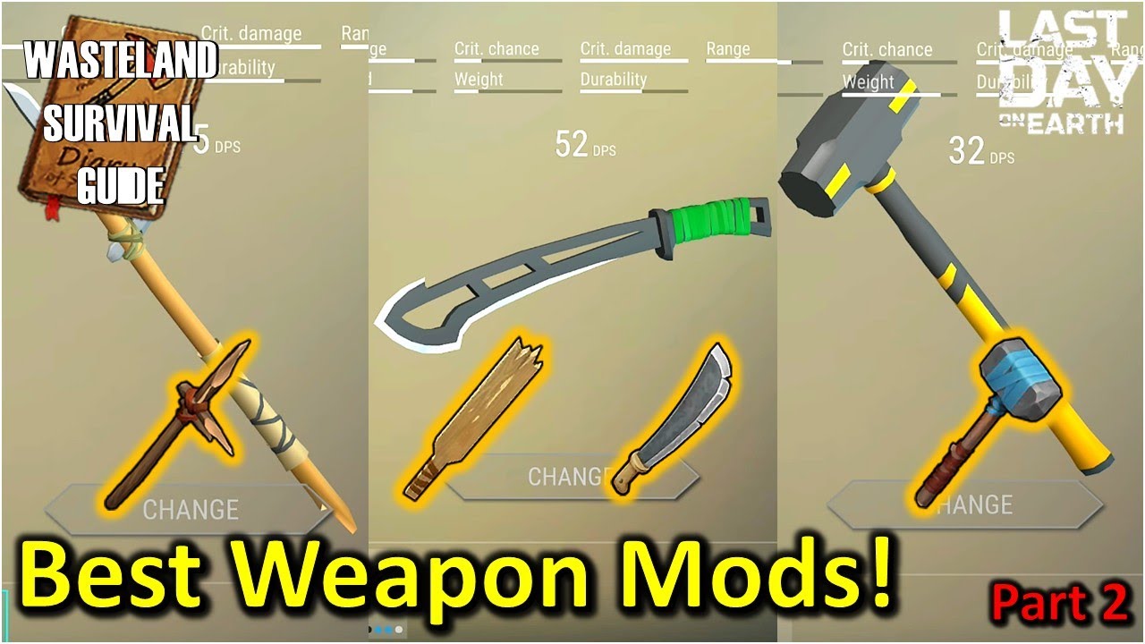 Лучшая серия модов оружия! — Копье — Бита — Мачете — Череполом [Руководство по выживанию в Пустоши]