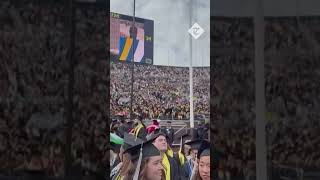 Pro-Palestine Protestors Waved Off By 'Usa' Chants After Disrupting Michigan Graduation Ceremony