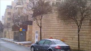 Snow in Jerusalem March 2 2012