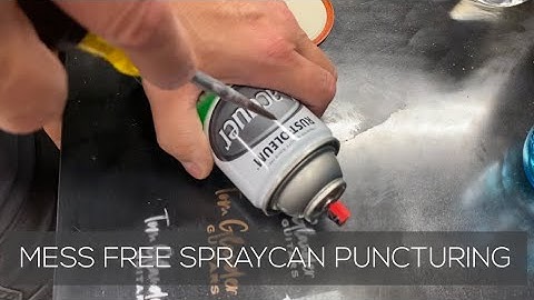 Mess Free PUNCTURE and Paint Removal From A Spray Can