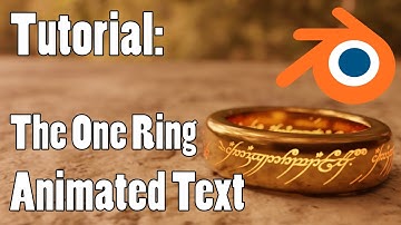Blender Tutorial: Animated Text on The One Ring