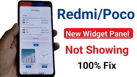 How to get a new widget panel in redmi/poco | HyperOS new widget panel not showing | Xiaomi