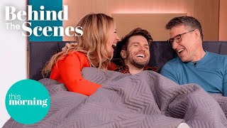 Ben and Cat Jump In The Bed With Joel Dommett For Pillowtalk! | This Morning