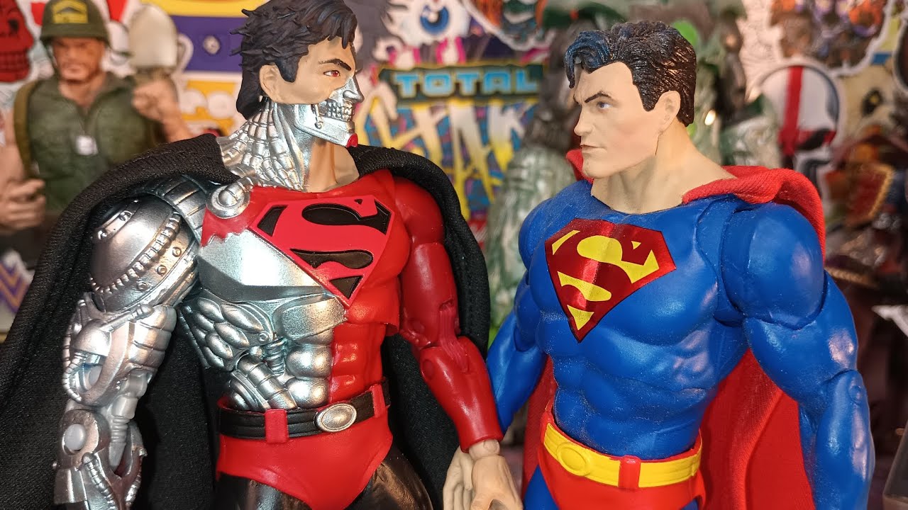 CYBORG SUPERMAN▪️DC MCFARLANE MULTIVERSE GOLD LABEL TARGET EXCLUSIVE!