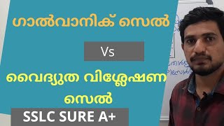 Galvanic cell and Electrolytic cells- Differences |chemistry|Malayalam|sslc