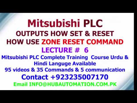 Mitsubishi plc programming how output set & Reset and how PLC zone ...