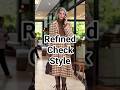 🍂Timeless Check Outerwear #fashion #style #ootd #plaidcoat #fashiontrends #fashionshorts
