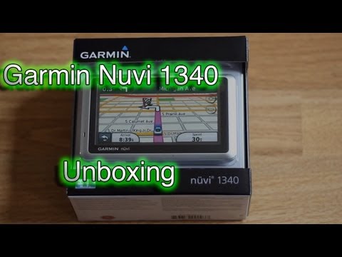 Garmin Nuvi 1340 Unboxing -