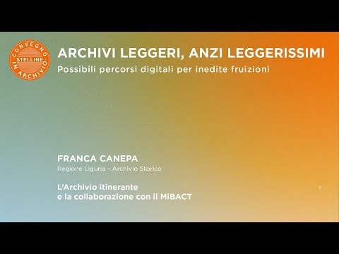 5. L’Archivio itinerante e la collaborazione con il MiBACT