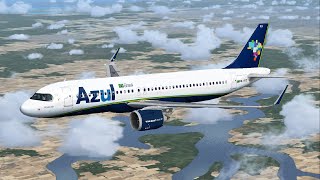 [FSX] A320-251N AZUL | Campinas (VCP) - Rio de Janeiro (SDU)