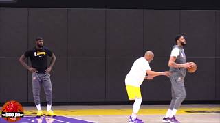 Anthony Davis Shooting Workout With LeBron Watching After Lakers Practice. HoopJab NBA