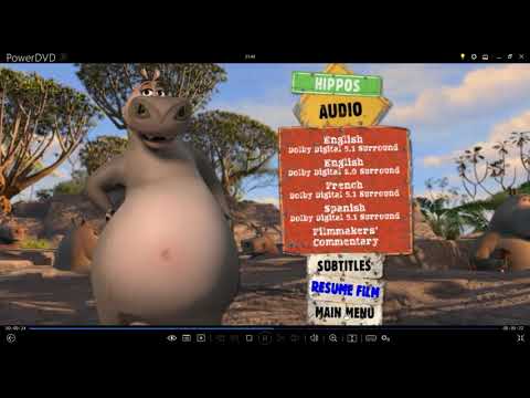 Madagascar 2 DVD Menu 2009 en inglés