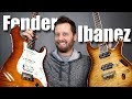 FENDER HSS STRAT vs IBANEZ PRESTIGE - Guitar Tone Comparison!!